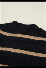 Striped Button Down Long Sleeve Cardigan Woman Outerwear