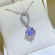 5 Carat Moissanite 925 Sterling Silver Teardrop Necklace Necklaces