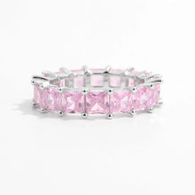 925 Sterling Silver Inlaid Zircon Ring Silver Rings