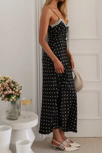 Polka Dot Square Neck Midi Cami Dress Casual Dresses