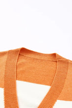 Open Front Color Block Cardigan Woman Outerwear