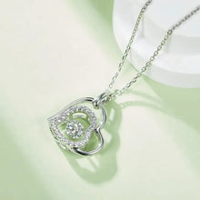 Moissanite 925 Sterling Silver Heart Necklace Necklaces