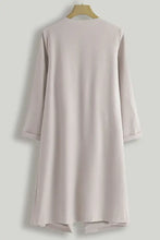 Open Front Long Sleeve Trench Coat Woman Outerwear