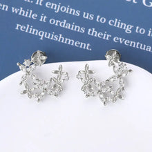 925 Sterling Silver Moissanite Lucky Clover Earrings Earrings