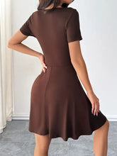 Scoop Neck Short Sleeve Mini Tee Dress with Shorts Casual Dresses