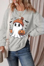 Ghost Round Neck Long Sleeve Sweatshirt Woman Sweatshirts