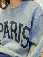 Basic Bae PARIS Round Neck Long Sleeve Air Scuba Sweatshirt Woman Sweatshirts