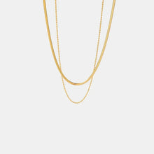18K Gold-Plated Double-Layered Necklace Necklaces
