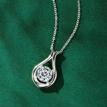 2 Carat Moissanite 925 Sterling Silver Pendant Necklace Fine Jewelry