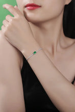 Adored 1 Carat Lab-Grown Emerald Bracelet Green One Size Necklaces