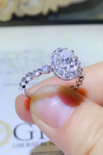 Adored 1 Carat Moissanite 925 Sterling Silver Halo Ring Rings
