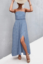 Strapless Split Maxi Dress Cerulean Woman Maxi Dress