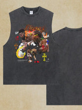 Men's Graphic Round Neck Tank Mens Tops
