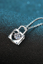 Adored Moissanite Lock Pendant Necklace Necklaces