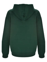 Letter Graphic Zip Up Long Sleeve Hooded Jacket Woman Outerwear