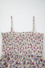 Multicolour Bohemian Ditsy Floral Smocked Fit Flare Sundress Woman Casual Dress