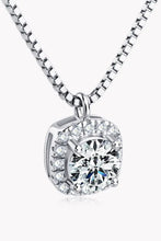 Moissanite Pendant Platinum-Plated Necklace Silver One Size Necklaces