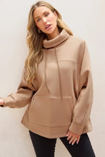 Drawstring Turtleneck Long Sleeve Sweatshirt Woman Sweatshirts