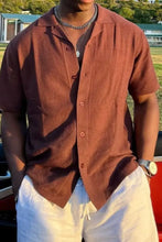 Men's Plus Size Button Down Short Sleeve Shirt Mens Tops