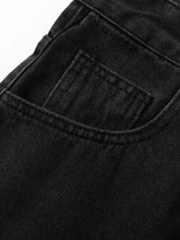 Men's Washed Denim Bermuda Shorts Denim Shorts