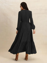 V-Neck Long Sleeve Dress Casual Dresses