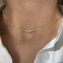 Titanium Steel Knotted Necklace Necklaces