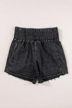 High Waist Raw Hem Denim Shorts Denim Shorts