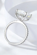 5.52 Carat Moissanite Side Stone Ring Rings