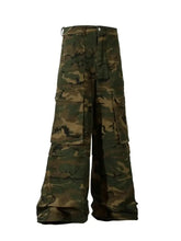 Men's Wide Leg Camouflage Cargo Pants Camouflage Woman Sweatpants