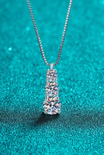 Moissanite Triple-Pendant Necklace Necklaces