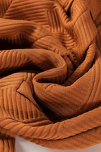 Textured Button Down Collared Neck Coat Woman Outerwear