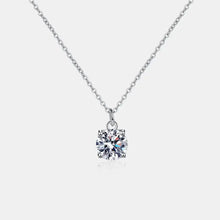 1 Carat Moissanite 925 Sterling Silver Necklace Silver One Size Necklaces