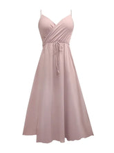 Honey Tied Surplice Sleeveless Midi Cami Dress Cocktail Dress