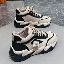 Round Toe Platform Athletic Black Woman Athletic Shoes