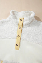Mock Neck Long Sleeve Sherpa Sweatshirt Woman Sweatshirts