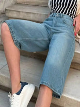 High Waist Denim Shorts with Pockets Denim Shorts