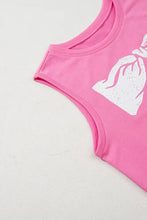 Bow Print Boxy Fit Tank Top Tanks & Camis