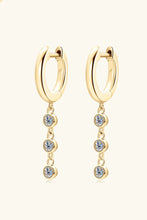 Moissanite Decor 925 Sterling Silver Earrings Gold One Size Earrings