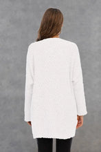 Angel Wings Pocketed Open Front Long Sleeve Cardigan Woman Outerwear