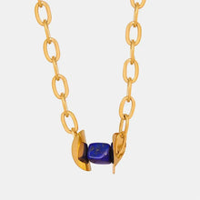 Natural Stone Pendant Titanium Steel Necklace Necklaces