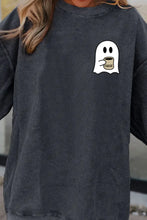 Ghost Graphic Drop Shoulder Sweatshirt Woman Sweatshirts
