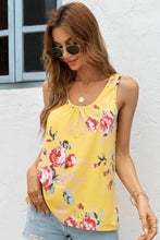 Floral Scoop Neck Tank Top Tanks & Camis