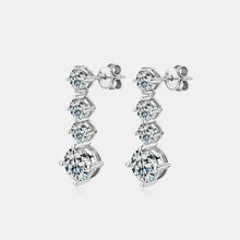 4 Carat Moissanite 925 Sterling Silver Earrings Earrings