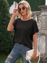 Ivy Lane Pocketed Round Neck Short Sleeve T-Shirt Woman T Shirts