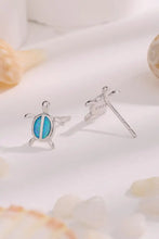 Opal Turtle 925 Sterling Silver Stud Earrings Earrings
