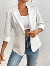 Classic Lapel Collar One Button Blazer Woman Outerwear