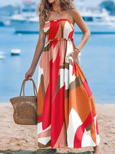 Printed Smocked Maxi Cami Dress Orange Woman Maxi Dress
