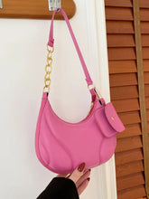 PU Leather Shoulder Bag with EarPods Bag Shoulder Bags