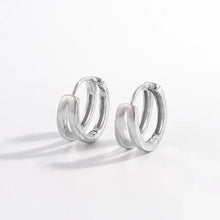 925 Sterling Silver Huggie Earrings Silver One Size Earrings