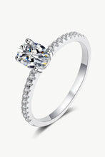 925 Sterling Silver Inlaid 1 Carat Moissanite Ring Silver Rings